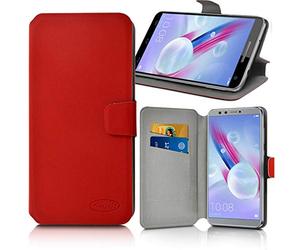 Karylax - Housse Coque Etui Porte-Carte Universel L (Ref.Rouge) pour Smartphone Logicom Comet