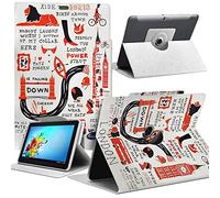 KARYLAX Housse Etui de Protection Motif MV02 Universel L pour Tablette Haehne 10,1 Pouces