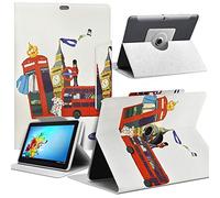 KARYLAX Housse Etui de Protection Motif MV16 Universel L pour Tablette Logicom La Tab Full HD 10.1 Pouces