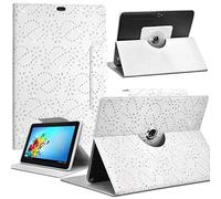 KARYLAX Housse Etui Diamant Universel S Couleur Blanc pour Tablette Logicom La Tab 72 7 Pouces