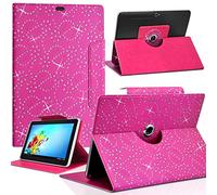 KARYLAX Housse Etui Diamant Universel S Couleur Rose Fushia pour Tablette Lexibook LexiTab Master 7 Pouces