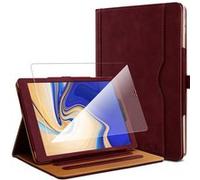 Karylax - Pack Étui de Protection Couleur Bordeau + 1 Verre Trempé pour Tablette Samsung Galaxy Tab S4 10.5 SM-T830 Marron G