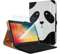 KARYLAX Pack Etui de Protection (MV06) + Clavier Azerty Bluetooth + Protection d'écran en Verre Flexible pour Tablette Blackview Tab 8 10,1 Pouces