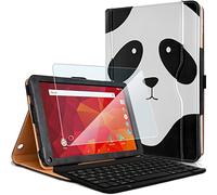 KARYLAX Pack Etui de Protection (MV06) + Clavier Azerty Bluetooth + Protection d'écran en Verre Flexible pour Tablette Logicom La Tab 105