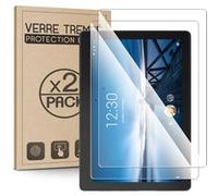 Karylax - [Pack x2] Verre Trempé Protection d'écran 100% transparent, Anti-Rayure pour Lenovo Tab E10 HD 10,1 Pouces Transparent
