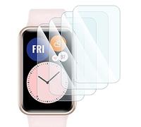KARYLAX - [Pack x4 Protection Écran en Verre Flexible, dureté 9H Anti-rayures, Film Protecteur compatible pour Huawei Watch Fit 2 Elegant Edition Montre connectée