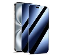 KARYLAX Protection d'écran Anti-Espion (Bleu) pour iPhone 17 Pro (Pack x2) | Protège votre vie privée des regards indiscrets