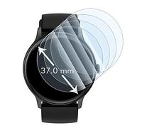 KARYLAX - Protection d'écran en Verre Fléxible, Dureté 9H, Anti-Rayures, Film Protecteur pour Montre Connectée (Circulaire, 37mm) - [Pack x4]