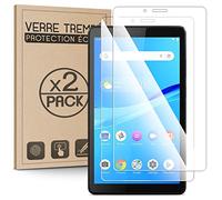 KARYLAX - Protection d'écran en Verre Trempé, Dureté 9H, sans bulles, Verre Protecteur pour Lenovo Tab M7 7Pouces [Pack x2]