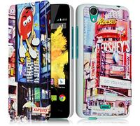 KARYLAX Seluxion - Coque Housse Etui à Motif KJ26 Rabat latéral et Porte-Carte pour Wiko Birdy + Film de Protection