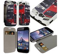 KARYLAX Seluxion - Coque Housse Etui à Rabat latéral et Porte-Carte pour Wiko Cink Peax/Peax 2 avec Motif KJ01