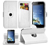 KARYLAX Seluxion - Etui de Protection avec Attaches Support 360 degrès Universel M Couleur Blanc pour Blackview A7
