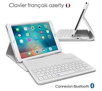 KARYLAX Seluxion - Etui de Protection Blanc avec Clavier Azerty Connexion Bluetooth pour Tablette Apple iPad Pro 10.5 Pouces
