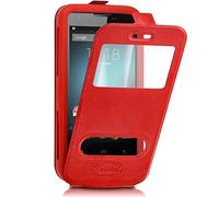 KARYLAX Seluxion - Etui de Protection Coque Silicone S-View Couleur Rouge Universel XS pour Listo SP4012
