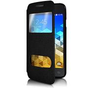 KARYLAX Seluxion - Etui S-View Fonction Support Couleur Noir pour Samsung Galaxy Trend 2 Lite