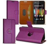 KARYLAX Seluxion - Housse Coque Etui Fonction Support 360 degrés Universel S Couleur Violet pour Wiko Kite 4G