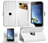 KARYLAX Seluxion - Housse Coque Etui Fonction Support 360° Universel M avec Attaches Couleur Blanc pour HaierPhone G31 / G31S