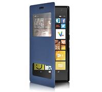 KARYLAX Seluxion - Housse Coque Etui S-View Fonction Support Couleur Bleu pour Nokia Lumia 735