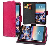 KARYLAX Seluxion - Housse Etui Suppport Universel M Couleur Rose pour Echo Smart 4G