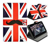 KARYLAX Seluxion - Housse Etui Universel M à Rabat et Fonction Support Motif KJ22 pour Tablette Archos 80 Cesium