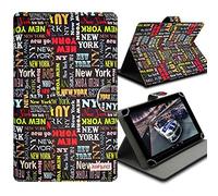 KARYLAX Seluxion - Housse Etui Universel M à Rabat et Fonction Support Motif LM20 pour Tablette Archos 80 Cesium