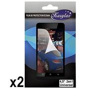 KARYLAX Seluxion - Pack de 2 Films de Protection à découper Universel S pour smartphone Wiko Sunny 2 [Taille écran maximale 5,7 cm x 10 cm]