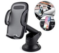 KARYLAX - Support Fixation sur Pare-Prise et Tableau de Bord pour Smartphone Logicom EZY/Sense/Le Swipe/Le Hola/Le Wave 2 Five Pro/Five Pro 32 / Solar Pro
