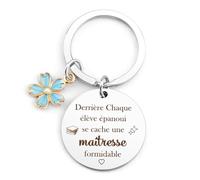 Karyllena Cadeau Maitresse Noel Cadeau Noel Maitresse D'École Porte Clef Cadeau Noel Maitresse Cadeau Personnalisé Maitresse Cadeau Remerciement Cadeau Atsem D'École Fin D'année Cadeau Coaches Foot