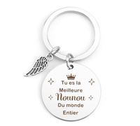 Karyllena Cadeau Nounou Noel Cadeau Pour Nounou Noel Cadeau Nounou Original Porte Clef Cadeau Pour Nounou Cadeau Nounou Fin D'année Merci Nounou Cadeau Nounou Fin D'année= Cadeau Noël Nounou