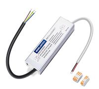 Karyoosi Transformateur LED 24V, LED Driver 15W, Alimentation 0,6A étanche IP67, Transfo 220V à 24V DC Pour l'éclairage Intérieur et Extérieur