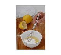Kasahome Mini fouet de cuisine en acier inoxydable - Fouet de cuisine - Batteur manuel d'oeufs pour gâteaux 16 cm
