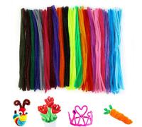 Kasanni Fil de Fer Souple Loisir Creatif, 400PCS Cure Pipe Chenille Pompons en Fil Chenille, pour Decorations et Artisanat Creatif de Nol 30cm