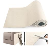 Kasanni Griffoir Chat Canapé 40 Cm ×200 Cm Tapis Griffoir Mural Chat Protection Canape Convient pour La Protection Anti-Rayures des Meubles, CanapéS Et Portes (Blanc cassé)