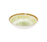 KASANOVA Assiette creuse 22 cm en mélamine verte Soler