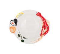 KASANOVA Assiette de service fond 13,7 cm céramique crevette mer