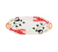 KASANOVA Assiette de service ovale 31 cm céramique crustacés Sea