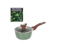 KASANOVA Casserole 1 poignée 16 cm avec couvercle vert New Ceramic