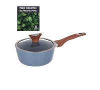 KASANOVA Casserole 1 poignée 20 cm avec couvercle bleu clair New Ceramic