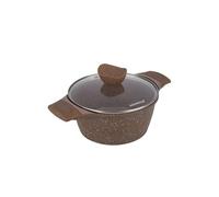 KASANOVA Casserole antiadhésive 0 Grassi, casserole pour induction, avec couvercle, revêtement antiadhésif, inox, four jusqu’à 250 °C (20 cm)