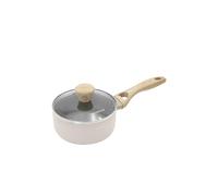 KASANOVA Casserole antiadhésive Cooking Therapy, 1 manche et couvercle, revêtement à base d’eau, compatible avec tous les types de feux, sans PFOA ni nickel (16 cm)