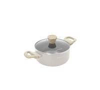 KASANOVA Casserole antiadhésive Cooking Therapy, 1 manche et couvercle, revêtement à base d’eau, compatible avec tous les types de feux, sans PFOA ni nickel (18 cm)