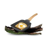 KASANOVA Eco Petra Evolution Mini - Poêle/Grill Compact Antiadhésif, Aluminium Moulé Sous Pression, Sans PFOA ni Nickel, Compatible Induction et Tous Feux (Poêle 18x15x14 cm)