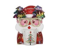 KASANOVA Ensemble de tasse d'arbre de Noël 340 ml et lunettes de Noël
