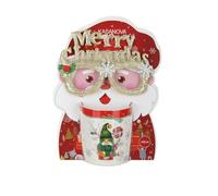 KASANOVA Ensemble tasse gnome vert 340 ml et lunettes de Noël