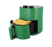 KASANOVA Friteuse à Air 4.5L, 1400W, 8 Programmes de cuisson, Température réglable jusqu'à 200°C, Affichage manuel, Arrêt automatique (Verte, Modèle analogique)