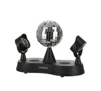 KASANOVA Haut-parleur Bluetooth avec 2 haut-parleurs et boule disco