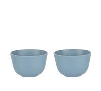 KASANOVA Lot de 2 bols en polypropylène 10 cm bleu