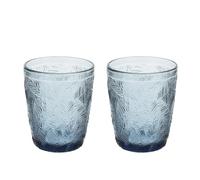 KASANOVA Lot de 2 verres en verre bleu Oasis