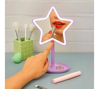 KASANOVA Miroir de table étoile avec led lilas