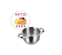 KASANOVA Mito casserole en acier inoxydable argent Cuisson (12 cm)